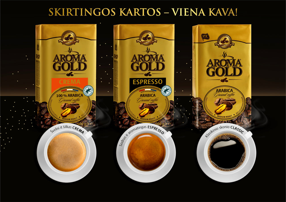 Naujienos AROMA GOLD IN-CUP maltos kavos asortimente!