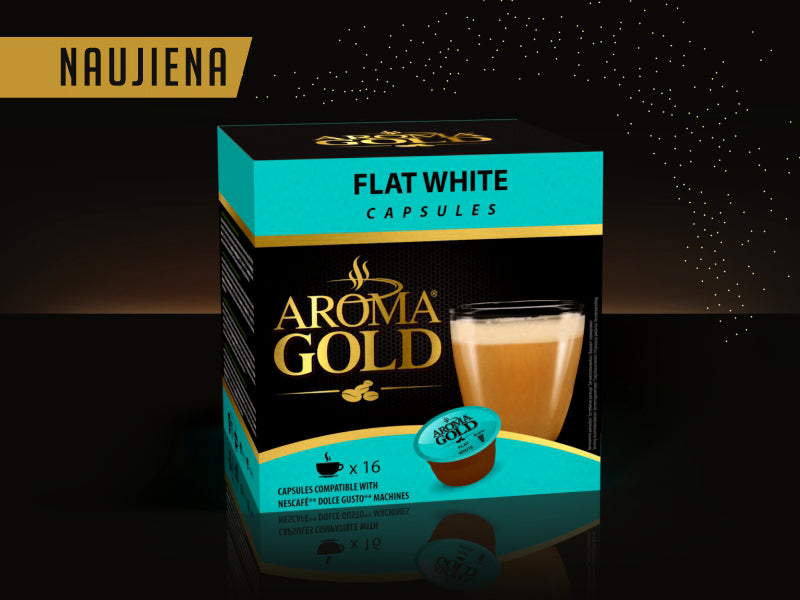 AROMA GOLD kapsulių asortimentą papildė viena populiariausių pasaulyje kavos pozicija!