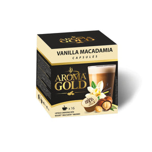
            
                Peržiūrėti nuotrauka galerijos peržiūroje, Kavos kapsulės AROMA GOLD Vanilla Macadamia, 256 g
            
        