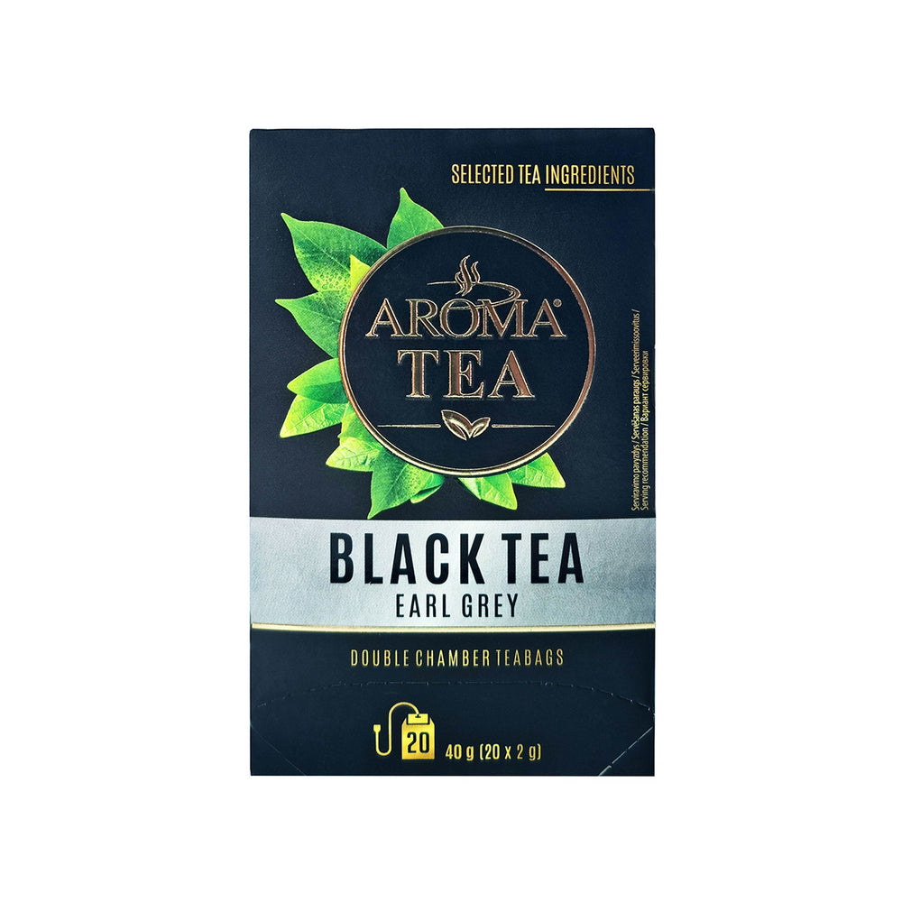 
            
                Peržiūrėti nuotrauka galerijos peržiūroje, Juodoji AROMA TEA Earl Grey arbata, Pakuotė
            
        