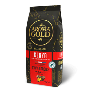 Kavos pupelės AROMA GOLD Black Label Kenya, 1 kg