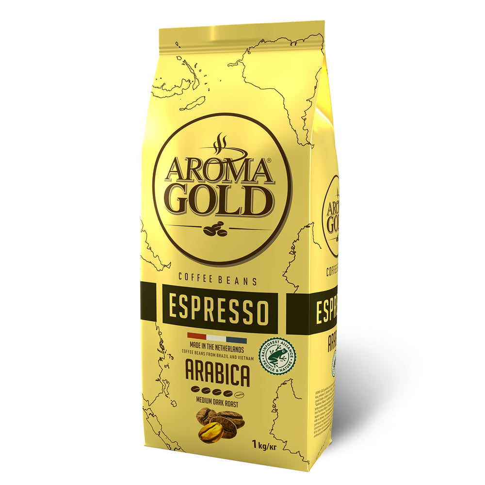 
            
                Peržiūrėti nuotrauka galerijos peržiūroje, Kavos pupelės AROMA GOLD® ESPRESSO, 8 kg pakuotė
            
        