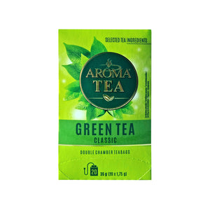 
            
                Peržiūrėti nuotrauka galerijos peržiūroje, Žalioji arbata AROMA TEA Classic, Pakuotė
            
        